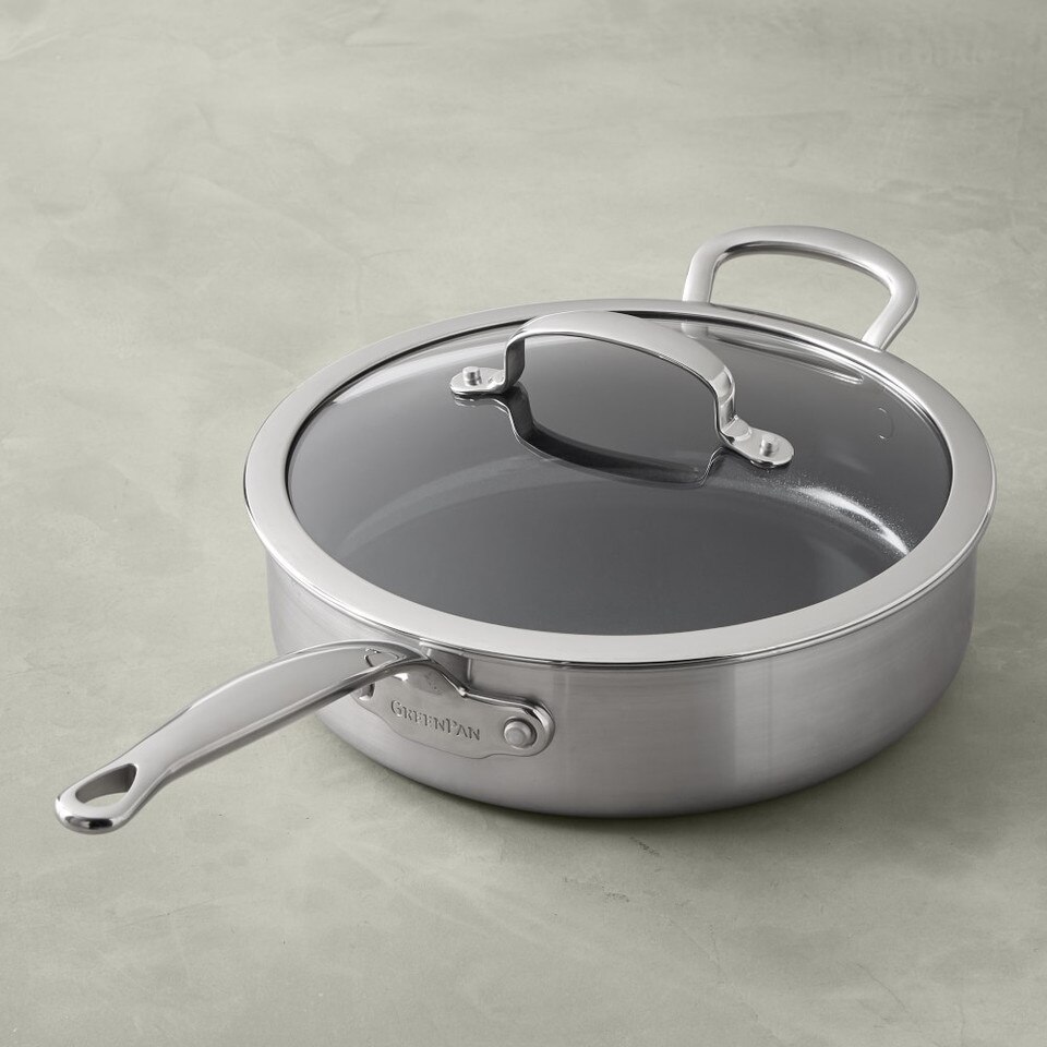 GreenPan™ Prestige Ceramic NonStick Covered Sauté Pan, 3.8 L